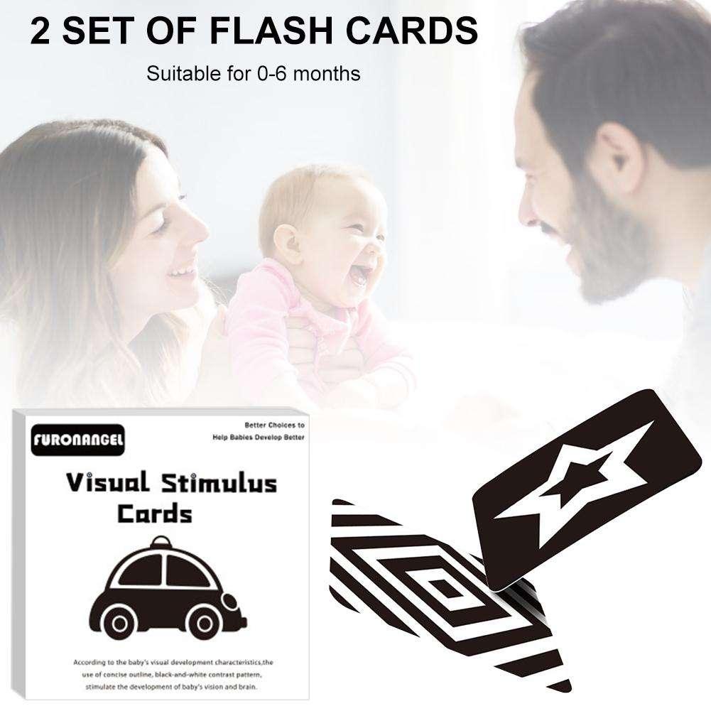 High Quality Black White Flash Cards Early Education Card High Contrast Concentration Training Flash Card For Babies 0-6 Months