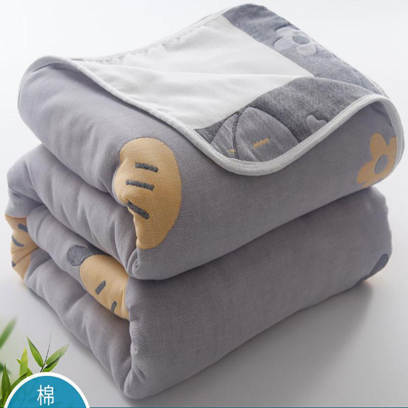 90*100cm Soft Breathable Cotton Baby Blanket for Newborn 6 Layers Muslin Gauze Growth Baby Quilt Newborn Baby Bath Swaddle Wrap